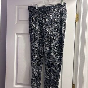 Seven7 Animal Print Gray Black Leggings Large